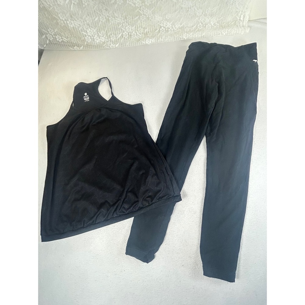 Old Navy PINK Activewear Set Women Large Black‎ Athleisure